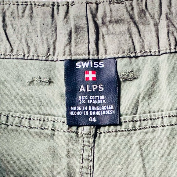 Swiss Alps Olive Green Performance Shorts - Picture 5 of 7